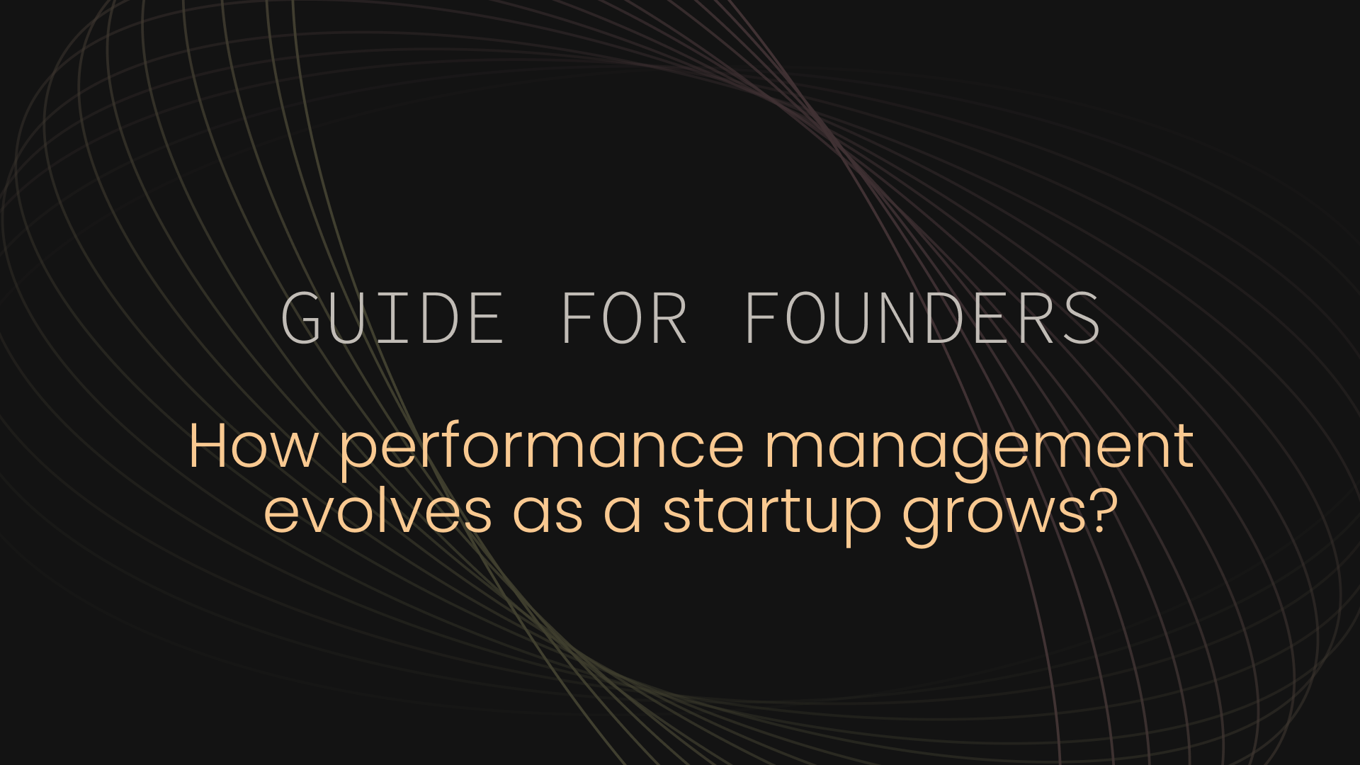 Intito How should performance management evolve as a startup grows | Taito.ai