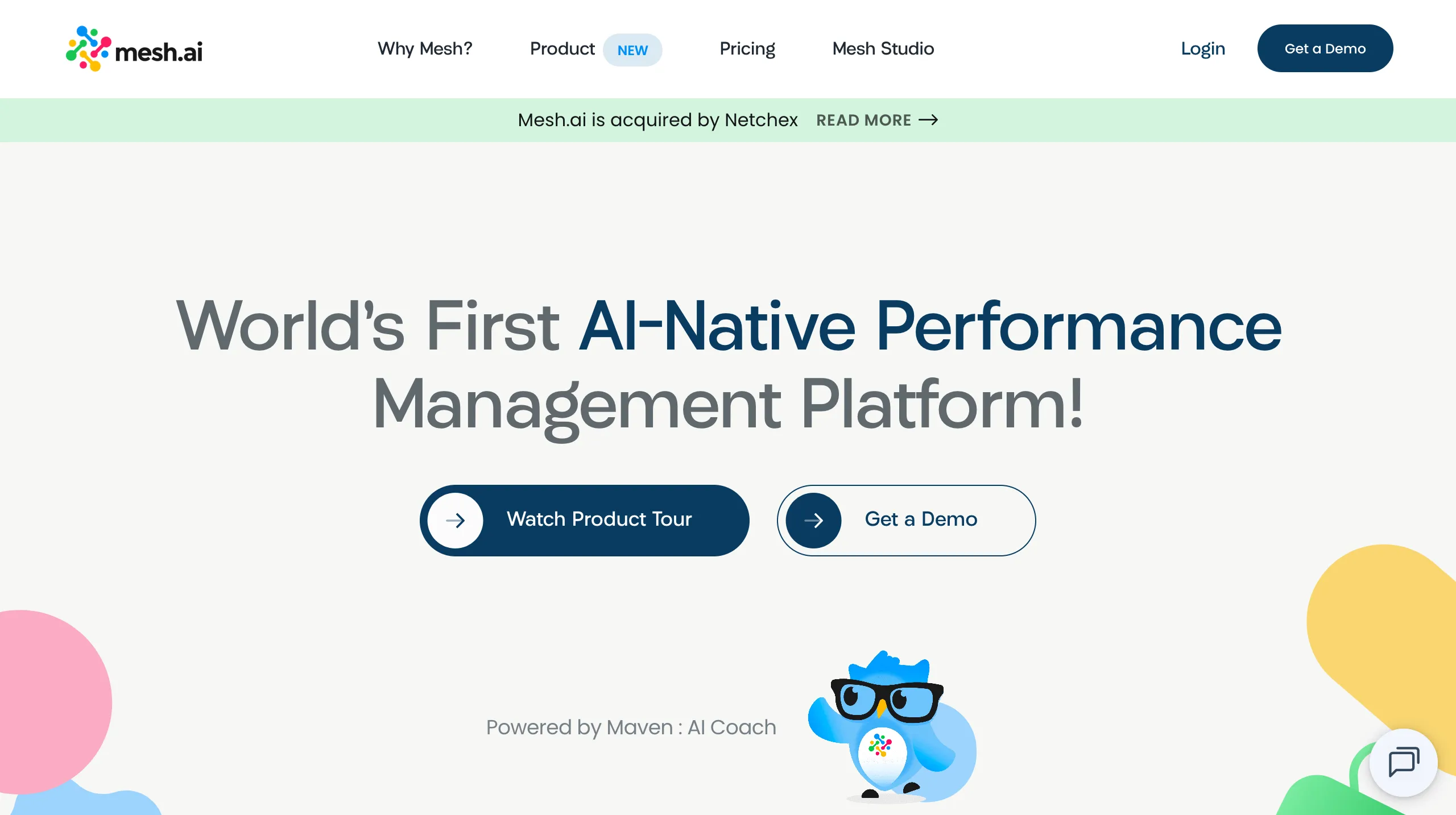Mesh.ai is an AI-powered performance management tool that provides real-time feedback and personalized performance insights.