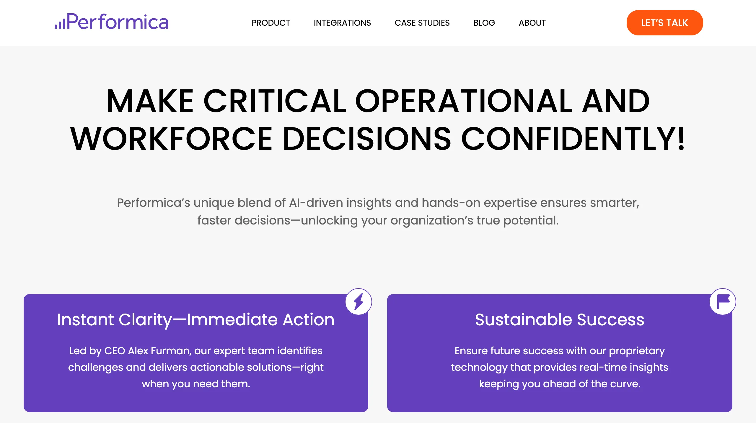 Performica is a people analytics platform that uses AI to analyze collaboration networks and measure team performance.