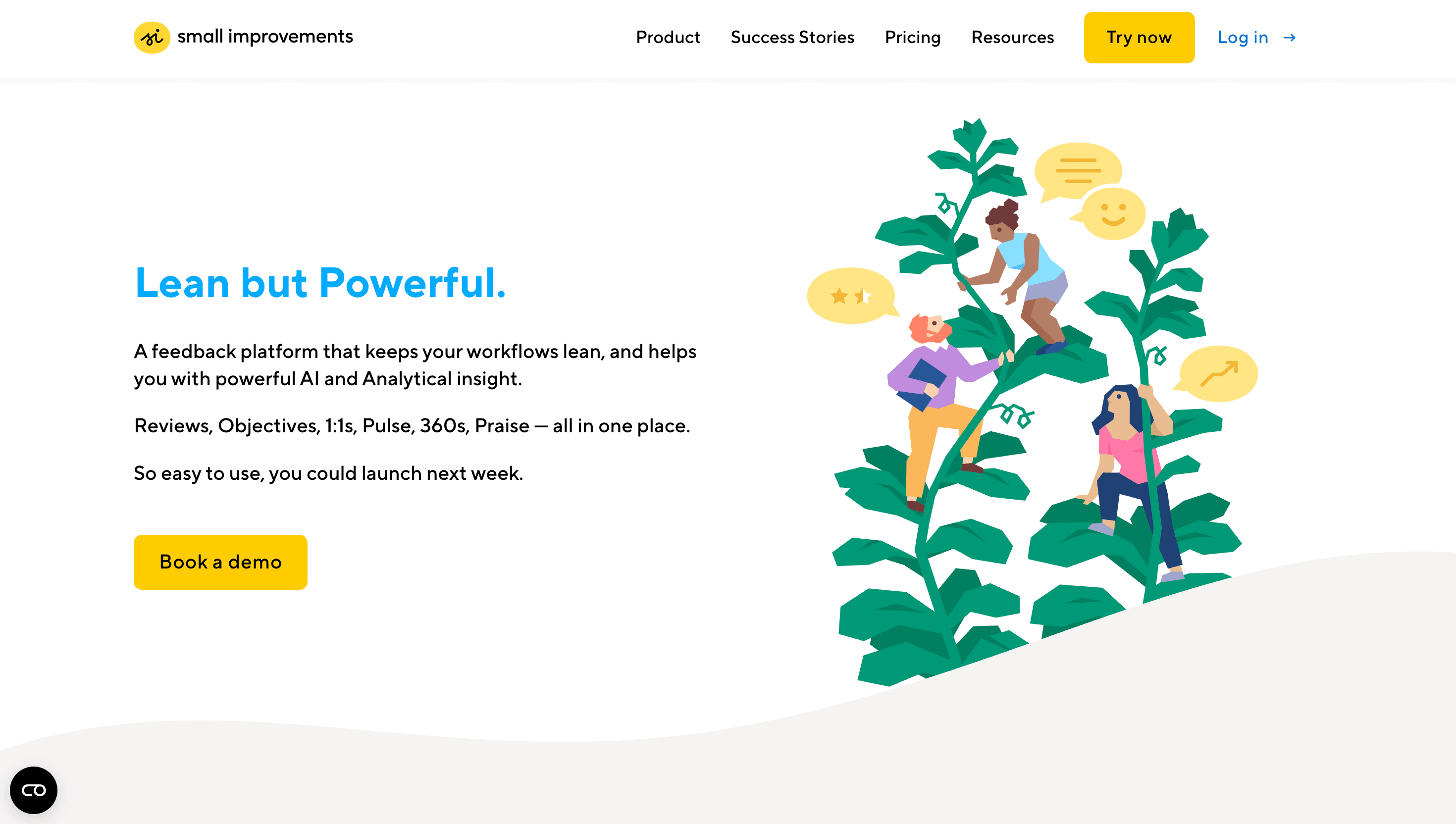 Image of Small Improvements solution website landing page