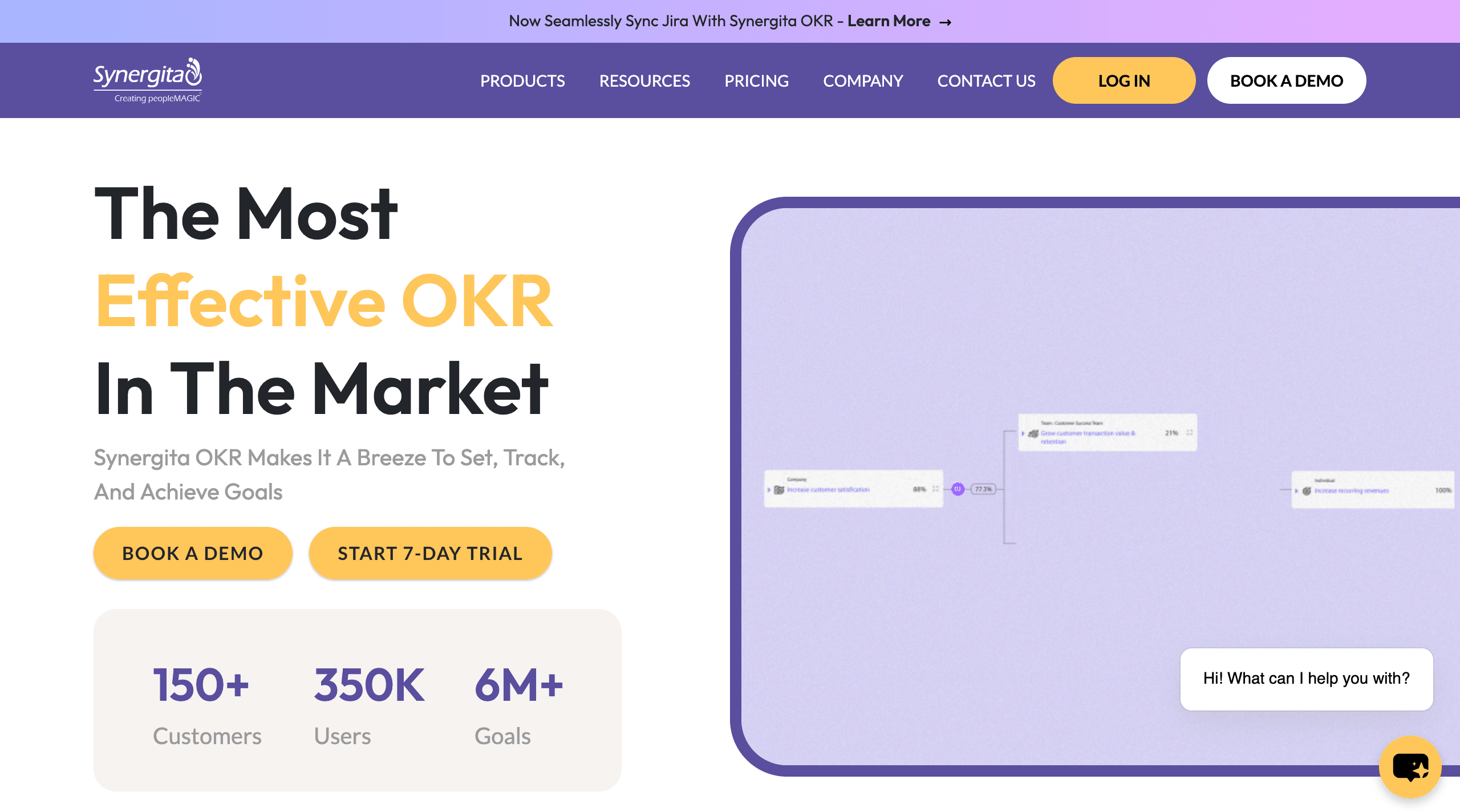 Synergita is a performance management software that supports goal tracking, appraisals, and employee development.