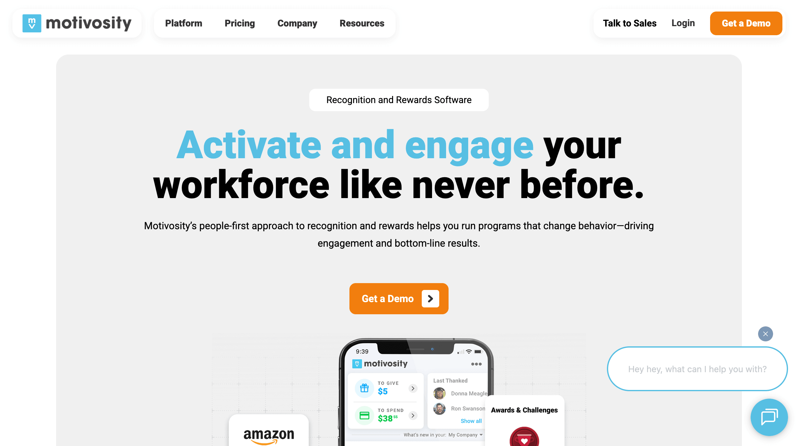 Motivosity is a recognition and rewards platform that strengthens company culture through peer appreciation and engagement.