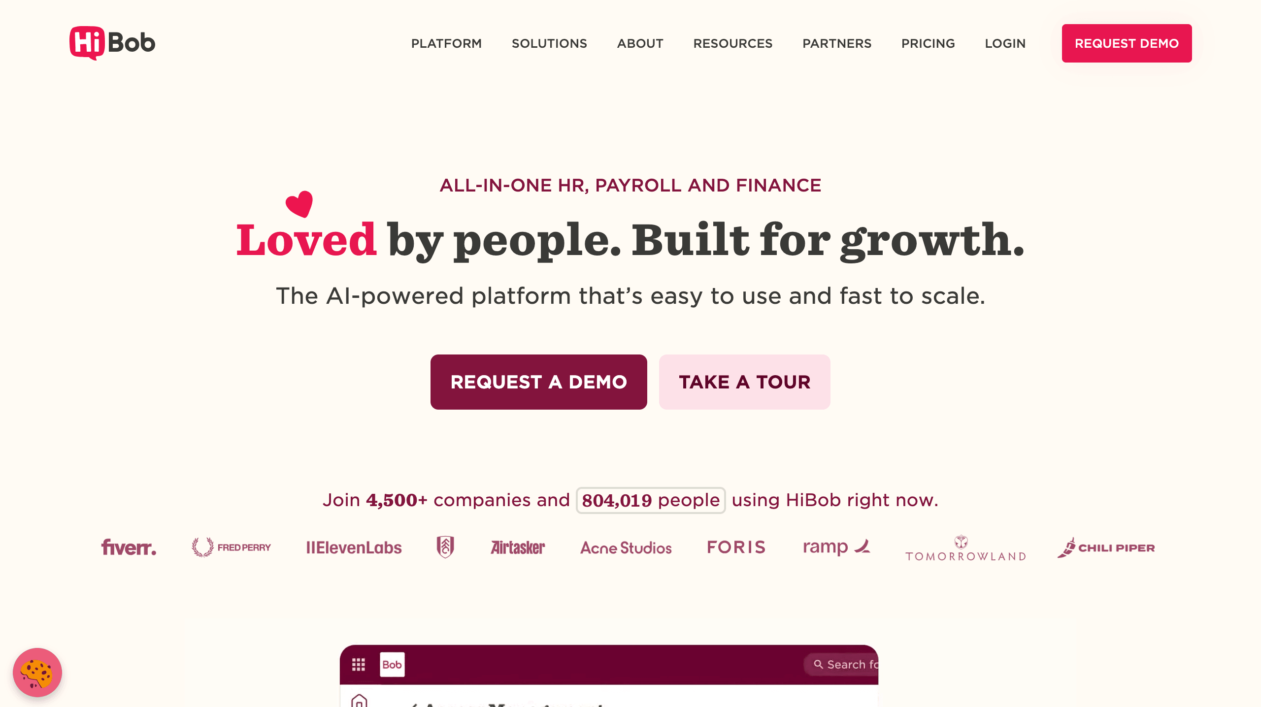 HiBob is a modern HRIS that integrates people management, engagement, and performance tracking in one platform