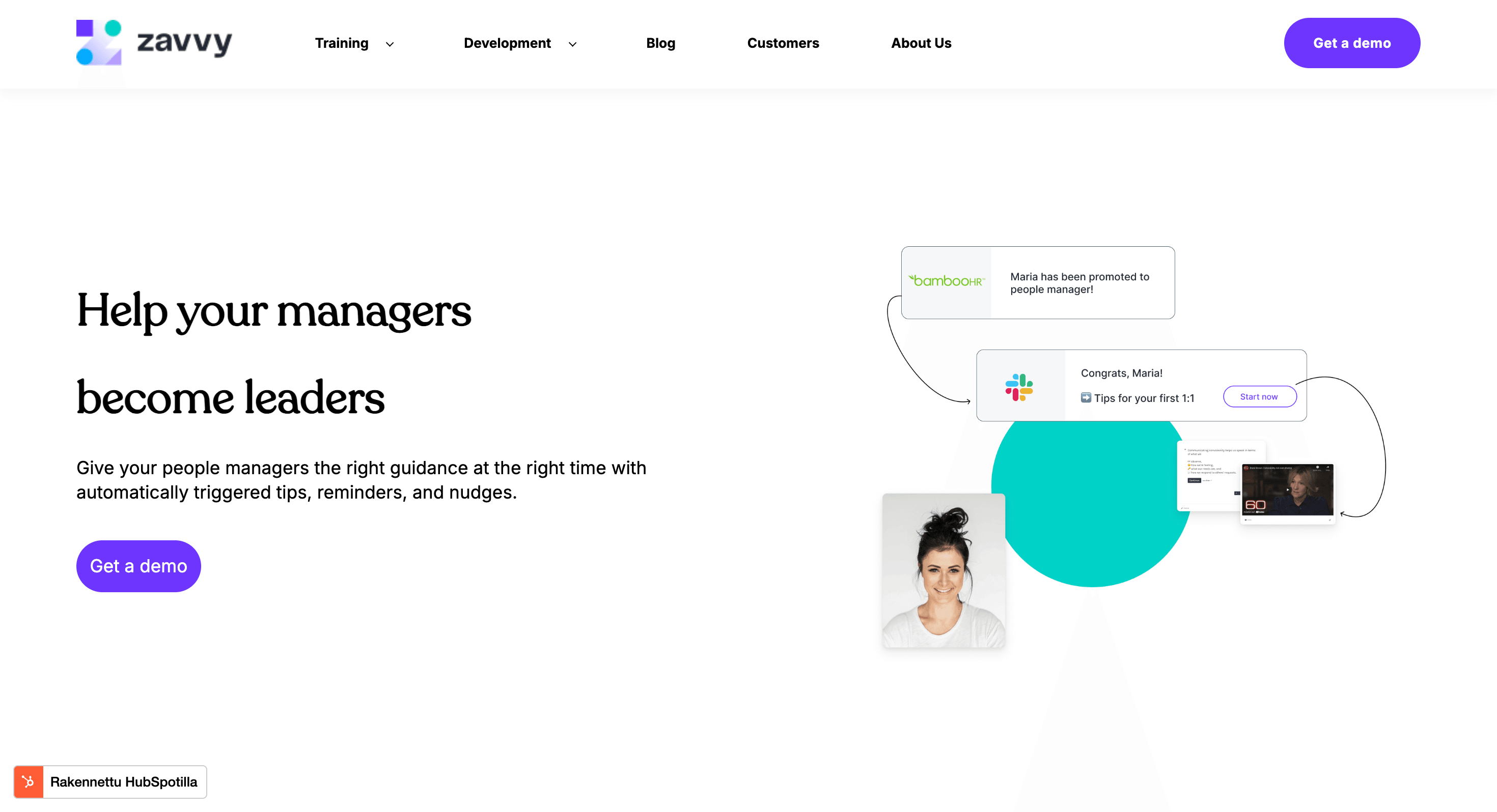 Zavvy is a learning and development platform that connects performance reviews, feedback, and employee growth programs